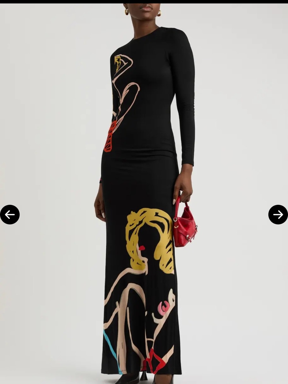 Alice + Olivia X Tom Wesselmann Delora Printed Maxi